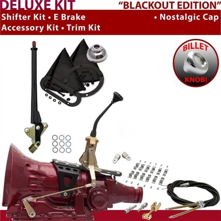 American Shifter C4 Shifter Kit Black 8 in. E Brake Cable Clamp Clevis Trim Kit for ED02C
