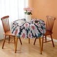 thumbnail image 3 of Round Tablecloth 60 Inch Wrinkle Free Table Cover Daisy Print for Kitchen Dining Setting, 3 of 5