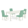 thumbnail image 2 of East West Furniture Dining Room Set Linen White, DOEN5-LWH-57, 2 of 6