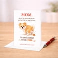 thumbnail image 2 of Funny Dog Mom Greeting Card With Envelope For Mother's Day, 2 of 3
