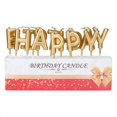 thumbnail image 2 of Heart Shape, Letter, Curve Shape Candle Party Smoke Free Cake Candles（Golden Letters）, 2 of 5