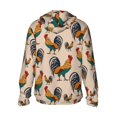 thumbnail image 3 of Fotbe Rooster Men's Women's UPF 50+ Sun Protection Jacket Hooded Cooling Shirt with Pockets Hiking Outdoor Performance-, 3 of 9