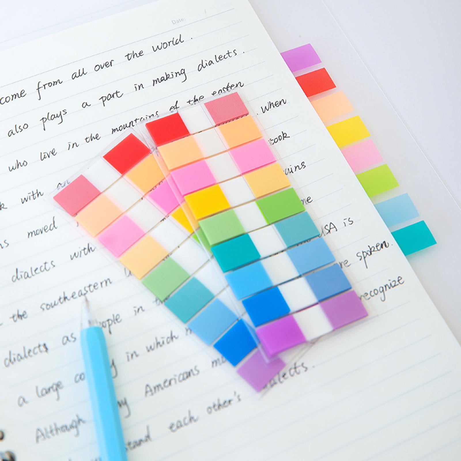 Assorted Sticky Highlighter Index Tabs Bookmark Colored Removes Cleanly File Flags Self Adhesive for Notebook Classify files Books