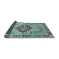 thumbnail image 2 of Ahgly Company Indoor Rectangle Persian Light Blue Traditional Area Rugs, 7' x 9', 2 of 4