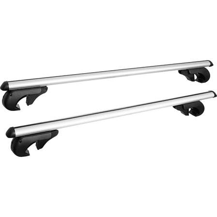 Ozark Trail Sliver Aluminum Universal Roof Rails, Adjustable with Locks,Fit for Raised Roof Crossbars