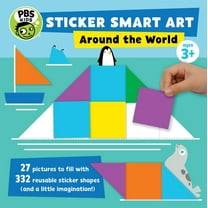 PBS Kids Sticker Smart Art: Around the World, (Hardcover)