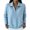 Sky Blue, variant on Sweaters for Women Trendy Half Zip Pullover Tops Cozy Polo V Neck Wool Shirts Lightweight Fall Sweatshirts