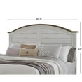 thumbnail image 6 of Meadowbrook White-Washed Wood Farmhouse King Size Arched Panel Headboard, 6 of 7