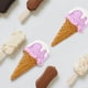 thumbnail image 2 of KAKOWELY 4 piezas de decoración realista de cono de helado para exhibición de postres, accesorios de fotografía, decoración de fiestas, modelos de helados artificiales, 2 of 4
