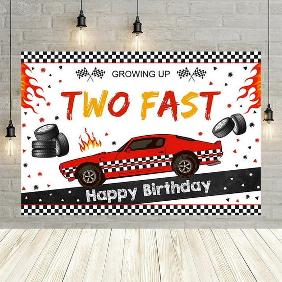 Mehofond Dean Two Fast Car Photography Background Happy Birthday Backdrop Party For Boy Newborn Baby r Photo Studios Banner