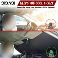 thumbnail image 3 of Car Windshield Cover,DIDADI Front Auto Windshield Cover Sun Shade with Cute Cartoon,Foldable Car Front Window Sunshade for Most Sedans SUV Truck,Blocks UV Rays,Keep Your Vehicle Cool, 3 of 8