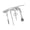 Silver, variant on Stylish Metal Brooch Pin Nails Tool And Tassels Detail For Denims Jackets Unisex Fashion Jewelry Accessory