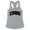 Heather Grey, variant on 1986 College Style Tank Top Fitted Racerback Women's Large White