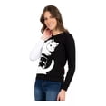 thumbnail image 3 of Sudadera Cerrada De Mujer Estampada Gatos Negra Blanca Cool, 3 of 8
