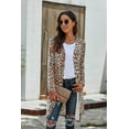 thumbnail image 4 of KRE Prime Women Printed Open Front Longline Cardigan, 4 of 25