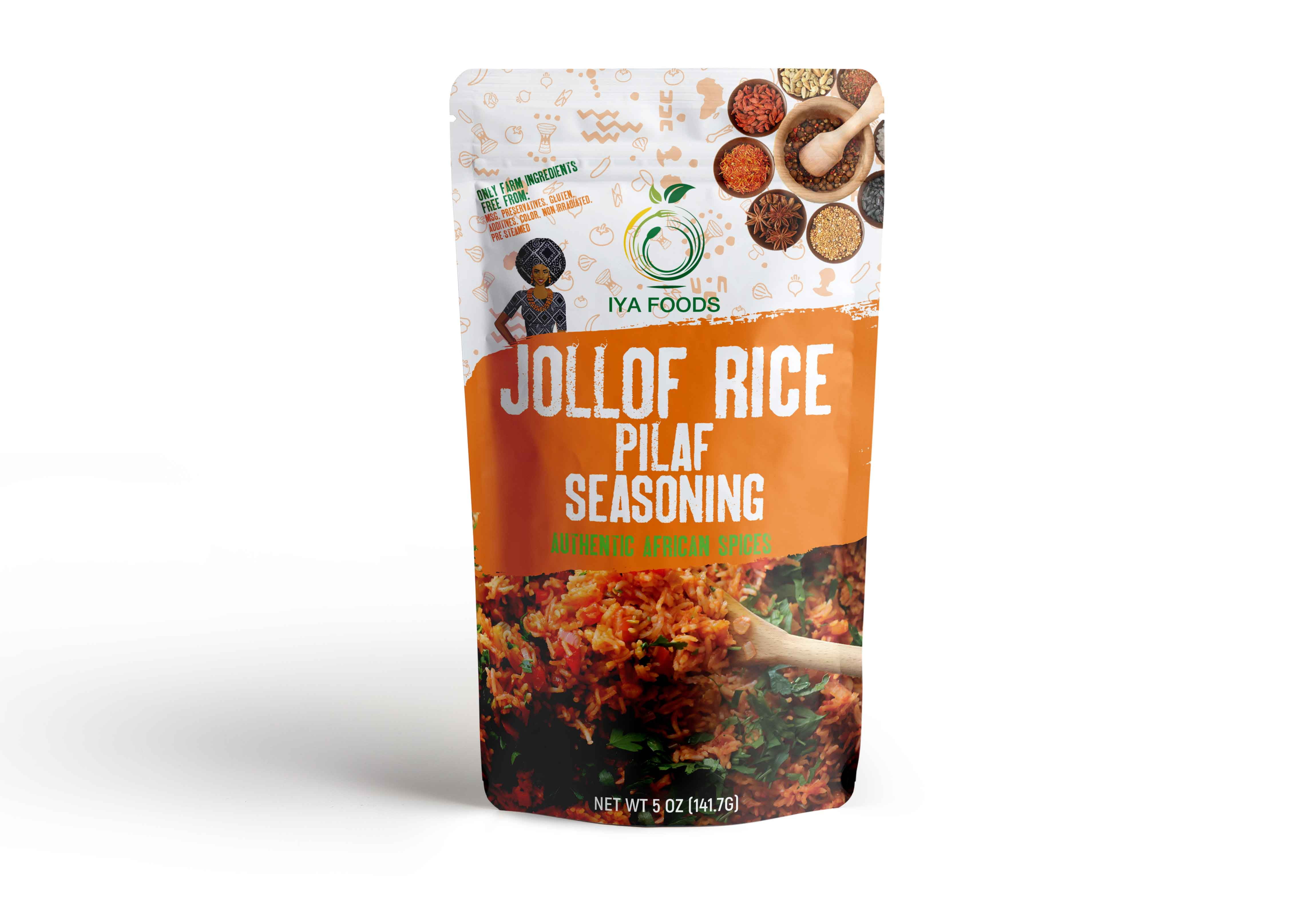 Jollof Rice Seasoning Crafted with 100% Natural Herbs and Spices