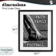 thumbnail image 4 of Stupell Industries Contemporary Faith Family Football Hike Black Framed Print Under Glass, 13 x 16, by Marcus Prime, 4 of 8