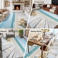 thumbnail image 5 of 5'x8' Area Rugs, Summer Beach Indoor Outdoor Area Rug for Living Room Bedroom, Ocean Coastal Starfish Seashells Blue Sky Washable Bathroom Rugs Kitchen Floor Carpet Mats Home Decor Aesthetic, 5 of 8