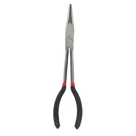 

11in Long Nose Pointed Pliers Steel Needle Nose Pliers with NonSlip Handle Repairing Hand Tool