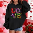 thumbnail image 3 of TaTaai Valentines Sweatshirt Women Gnomes Shirts Love Heart Sweater Crewneck Long Sleeve Pullover Tops Gift, 3 of 8