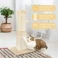 thumbnail image 2 of AGYM Cat Scratching Post, 32 Inch Cat Scratching Post for Large Cats, Scratching Posts for Indoor Cats Adults, Cat Scratch Post with Nature Sisal, Beige C97, 2 of 3