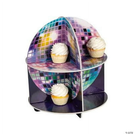 Iridescent Disco Ball Treat Stand, Birthday, Party Supplies, 1 Piece