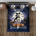 thumbnail image 4 of Happy Halloween Akita Witch Pumpkins Bats Quilt Bedding Set Inu Dog Lover 1 Blanket Bed Cover 2 Pillowcases - 13012, 4 of 5