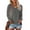 Grey, variant on Womens T Shirts Spring Fall Trendy Solid Color Long Sleeved Sexy V-Neck Pullover Tee Tops Casual Regular Fit Workout Basic Tees