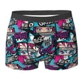 thumbnail image 6 of Mens Underwear Boxer Briefs - Kawaii Cartoon Eyes Comfort Breathable men's boxer briefs with Flex Waistband, 6 of 7