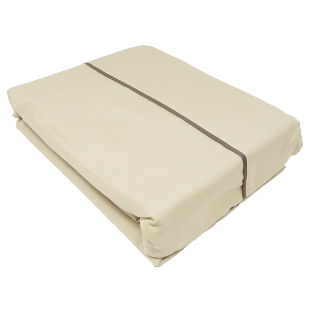 Juego de Sábana Platinum Castelog tela tipo bamboo individual Beige