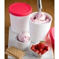 thumbnail image 1 of Contenedores de almacenamiento caseros del congelador del helado fijados de 2 con las tapas del silicón, 1 of 3
