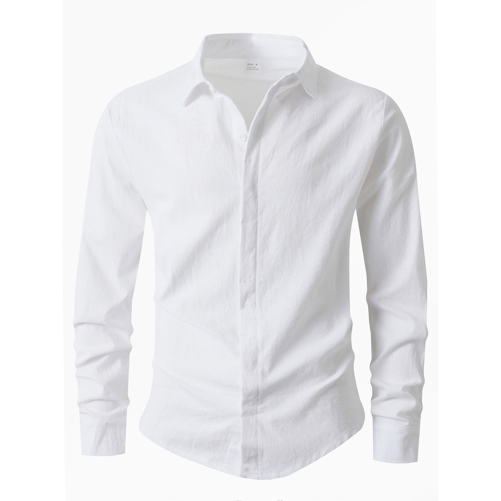 Walmart Men's Slim Fit Long Sleeve Dress Shirt, Cotton Blend, Formal  Business Wear, Sizes M-XXXL - Walmart.com