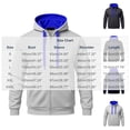 thumbnail image 3 of Qiyinn Men's Zip Up Hoodie Lightweight Baseball Raglan Hooded Sweatshirt, 3 of 7