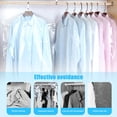 thumbnail image 3 of 20Pcs DISEN Clear Clothes Dust Cover, Disposable Hanging Garment Bag, Waterproof Clear Clothing Dust Cover for Dry Cleaner, Closet Storage, Travel, 24 x 35inch, 3 of 9