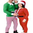 thumbnail image 3 of Famille Correspondant Pyjama de Noël Ensemble Coton Cerf Pyjamas de Nuit Papa Maman Enfants Bébé PJs, 3 of 5