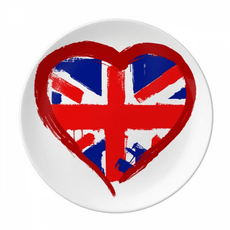 

Love Heart UK England Landmark Plate Decorative Porcelain Salver Tableware Dinner Dish