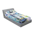 thumbnail image 3 of Ambesonne Landscape Fitted Sheet & Pillow Sham Set, Boat in Venice Italy, Full, Blue Purple Green, 3 of 3