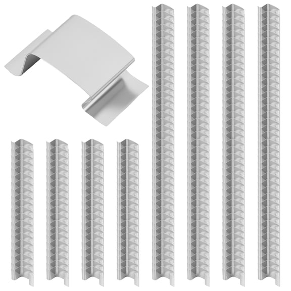 120Pcs Stainless Steel Greenhouse Glass Clip Rust Resistant Versatile Greenhouse Glazing Clip for Glass Flower House Windowed Garden