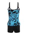 thumbnail image 4 of Gibobby Bañador de Bikini Bikini con tirantes para mujer, traje de baño sexy de playa dividido, conjunto de trajes de baño con estampado digital, conjunt(Azul,M), 4 of 5
