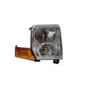 Replacement TYC 20-6769-00-9 Passenger Side Headlight For 06-10 Jeep Commander