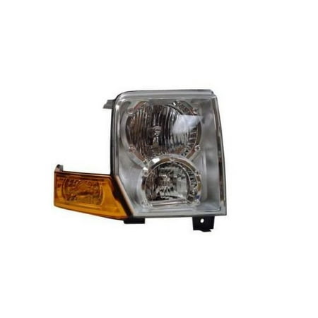 Replacement TYC 20-6769-00-9 Passenger Side Headlight For 06-10 Jeep Commander