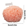 thumbnail image 3 of VQPeo Rose Ball Shaped Scented Candle, Spherical Rose Flower Soy Wax Aroma Decorative Candle for Home Decor(Pink), 3 of 5
