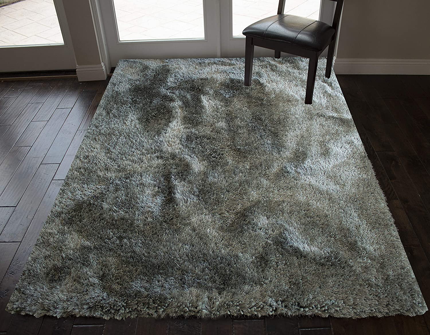 off Retail Price! CLEARANCE STOCK-up to 70% Green Shaggy Soft Hand-Woven Rug 