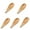 5 Pcs, variant on 5 Pieces Mini Wooden Spoons, Small Salt Spoon with Short Handle Mini Wood Scoop for Spice Jars Tea Coffee Milk Powder, Natural Color