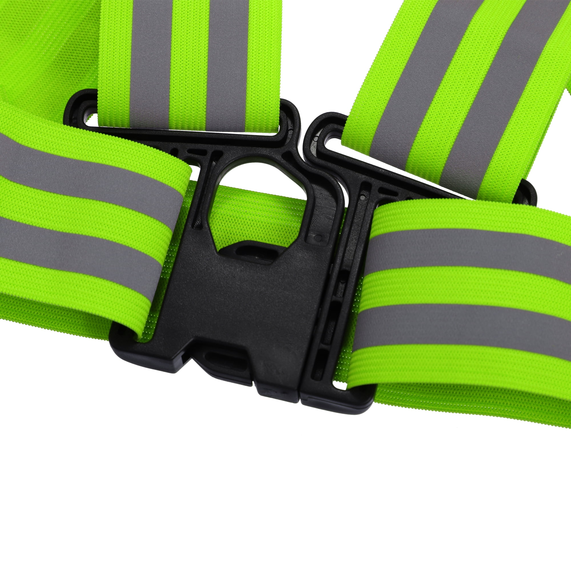 Unique Bargains High Visibility Safety Walking Cycling Reflective Vest Green