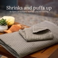 thumbnail image 3 of Waffle Towels Quick Dry Lint Free Thin Bath Sheets 40x80 Oversized Extra Large for Adults, Classic Style (Stone), 3 of 5