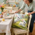 thumbnail image 6 of Nkmbld Easter Decorations Throw Pillow Covers Rabbits Short Lint Material Easter Ambiance Decoration Living Room Bedroom Sofa Pillowcase, 6 of 8