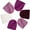 Burgundy Blush Collection, variant on Men's Double Layered Winter Warm Basic Beanie Pack of 6