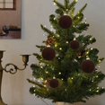 thumbnail image 1 of Exquisite Shatterproof Flocked Decorative Ornaments for Events and Parties - Round Design Ideal for Indoor and Outdoor Use During Festive Celebrations 12PCS, 1 of 5