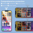 thumbnail image 4 of Hongkaii [2+2 Pack] Tempered Glass Compatible with iPhone 13 Pro 6.1" - 2 Pack Privacy Screen Protector + 2 Pack Camera Lens Protector, Anti Spy [Easy Installation Frame] [Precise Cutout] Bubble Free, 4 of 6